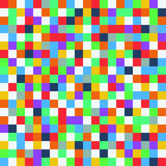 Seamless gemetric abstract pixel pattern flat UI colors vector illustration