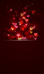 Valentine Hearts Banner