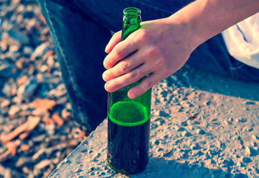 Person with a Bottle