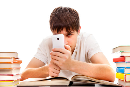 Student With A Phone