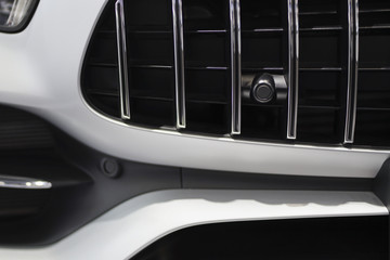 Fototapeta na wymiar Car parking sensor in the car.