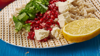 egyptian Barley Salad with Pomegranate Vinaigrette