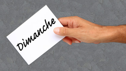 Dimanche, jours de la semaine, weekend