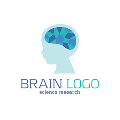 Child brain icon. Brain research concept - 189189789