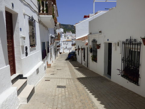 Mijas, pueblo andaluz de la provincia de Málaga (Andalucia, España) en la Costa del Sol