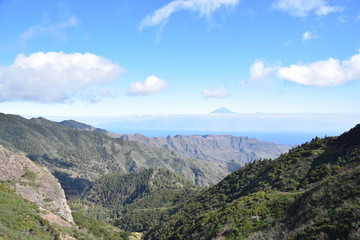 Mount Teide (Tenerife) from La Gomera, Spain