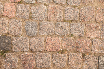 wall of natural stone. background close-up