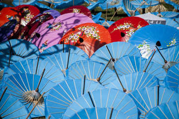 Production of paper umbrellas  / Paper umbrellas 