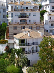 Fototapeta na wymiar Mijas, pueblo andaluz de la provincia de Málaga (Andalucia, España) en la Costa del Sol