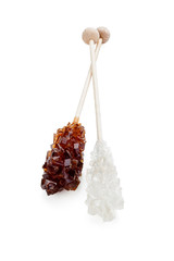 Sugar on white.