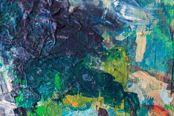 Fototapeta na wymiar close up of colorful painting