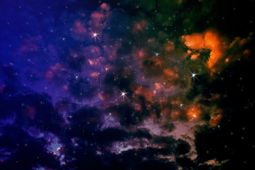 colorful night sky