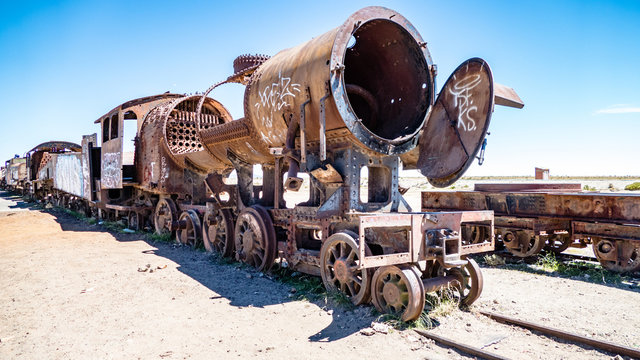 Bolivia Train Graveyard