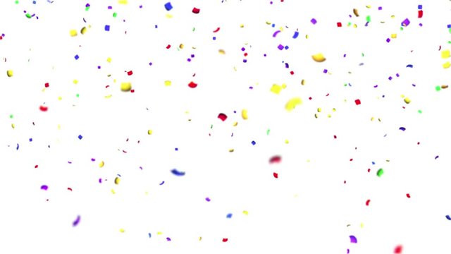 Confetti 30s falling with alpha channel matte to place over your own content　紙吹雪後半アルファ付属AEで重ねマットで抜く