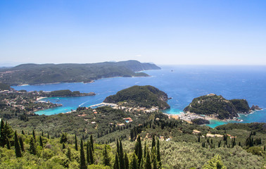 Obraz premium Palaiokastritsa on the island of Corfu, Greece