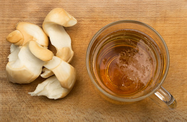 Glass of Beer Top View