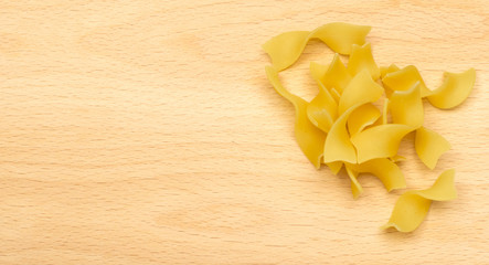 Raw Italian Tagliatelle or Fettuccine Pasta