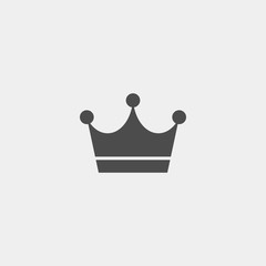 Crown flat vector icon