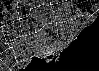 vector map of the city of Toronto, Canada - 189200757
