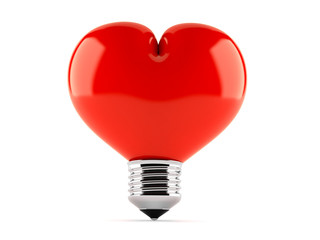 Heart lightbulb