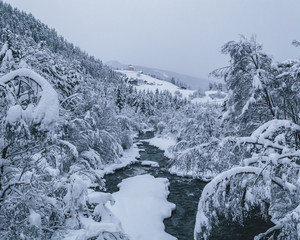 paesaggio invernale in italia