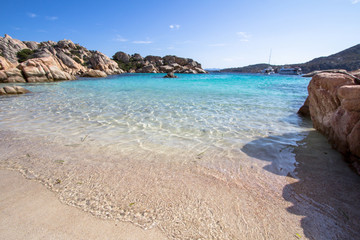 Beach of Cala Coticcio, Sardinia, Italy