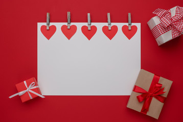 Happy Valentines Day love celebration in a rustic style isolated.