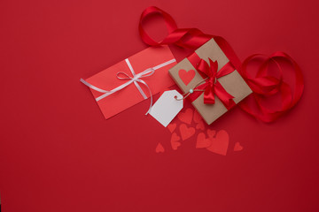 Happy Valentines Day love celebration in a rustic style isolated.