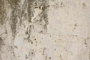 Wall fragment with scratches and cracks