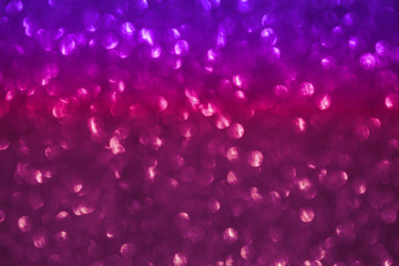 Abstract violet shiny bokeh holiday background