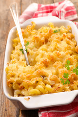 baked pasta with cream and cheese