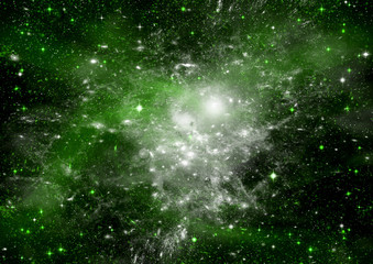 galaxy in a free space