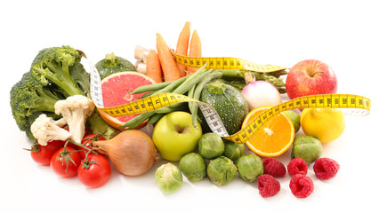 fruit and vegetable, tape measure