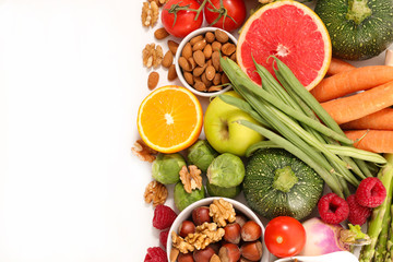 selection of health food
