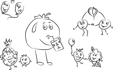 тусовка фруктов