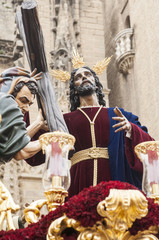 Float of Christ of the brotherhood of "La Paz"