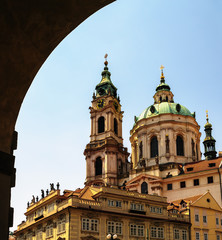 Fototapeta na wymiar Saint Nicholas Cathedral in Prague