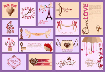Fototapeta na wymiar Valentines day card love design heart card vector illustration