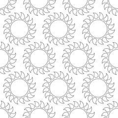 Abstract vintage seamless background with mandala ornaments.