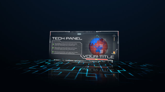 Tech UI Panel Title