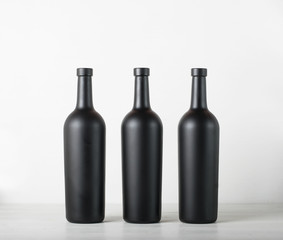 Wine bottle on background - Mock-up