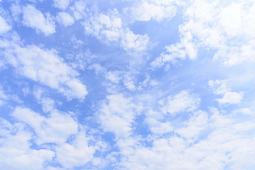 Blue sky with cloud in the morning.