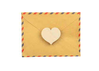 Envelope and heart
