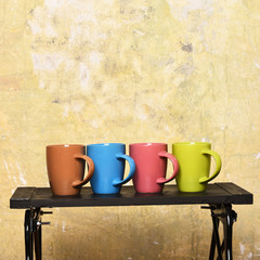 Obraz premium Cozy office and coffee break concept.