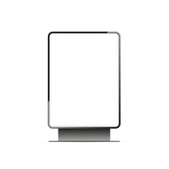 Blank Lightbox Mockup Isolated