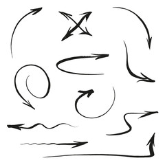 Arrows Vector Set Hand Brushed