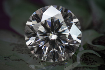 Round cut diamond. Moissanite Loose Gems