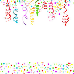 Obraz premium confetti serpentine white