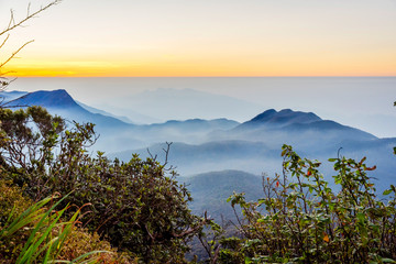 View from the Adams peak, Sri Lanka