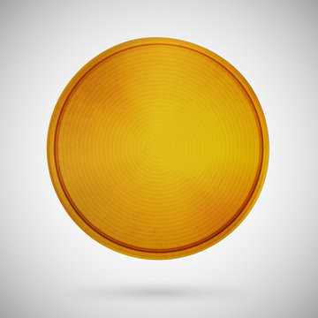 Blank Medal Metallic Template Gold